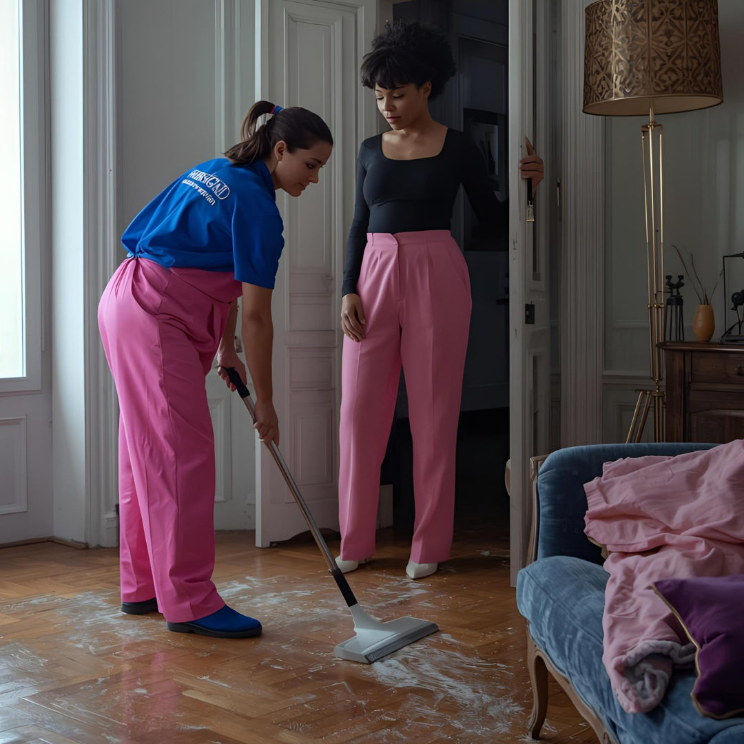 Le nettoyage après événement comprend le ramassage et l'évacuation des déchets, le nettoyage et la désinfection des sols, des surfaces et des sanitaires, ainsi que la remise en place du mobilier et des équipements.
